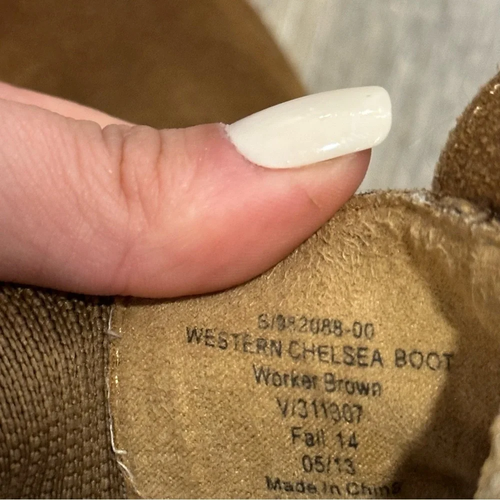 GAP Western Chelsea Boot Brown Ankle Booties - Picture 8 of 10